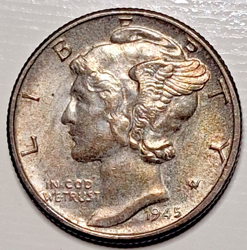 1945 Mercury Dime