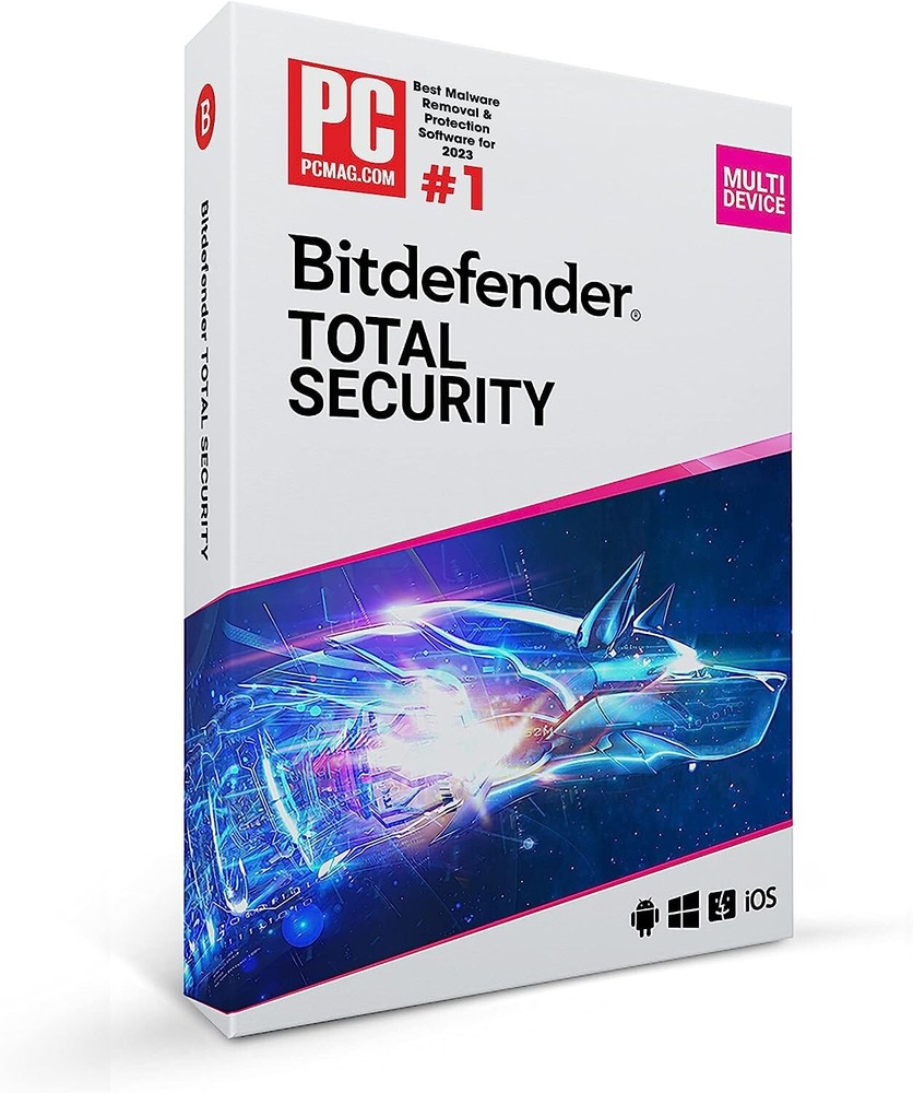 Bitdefender Total Security 2026 - 10 Device 1 Year Subscription PC Mac Email Key