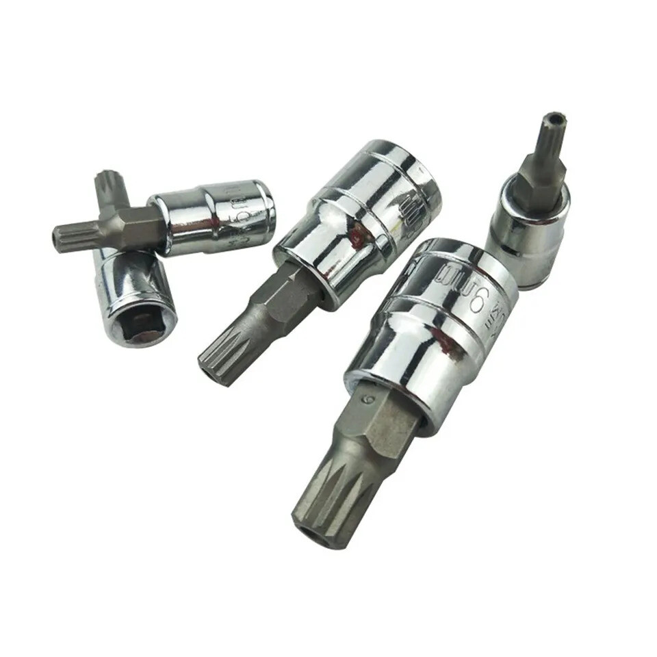 10pc XZN Triple Square 12 Point Spline Bit socket Set 4MM - 18MM