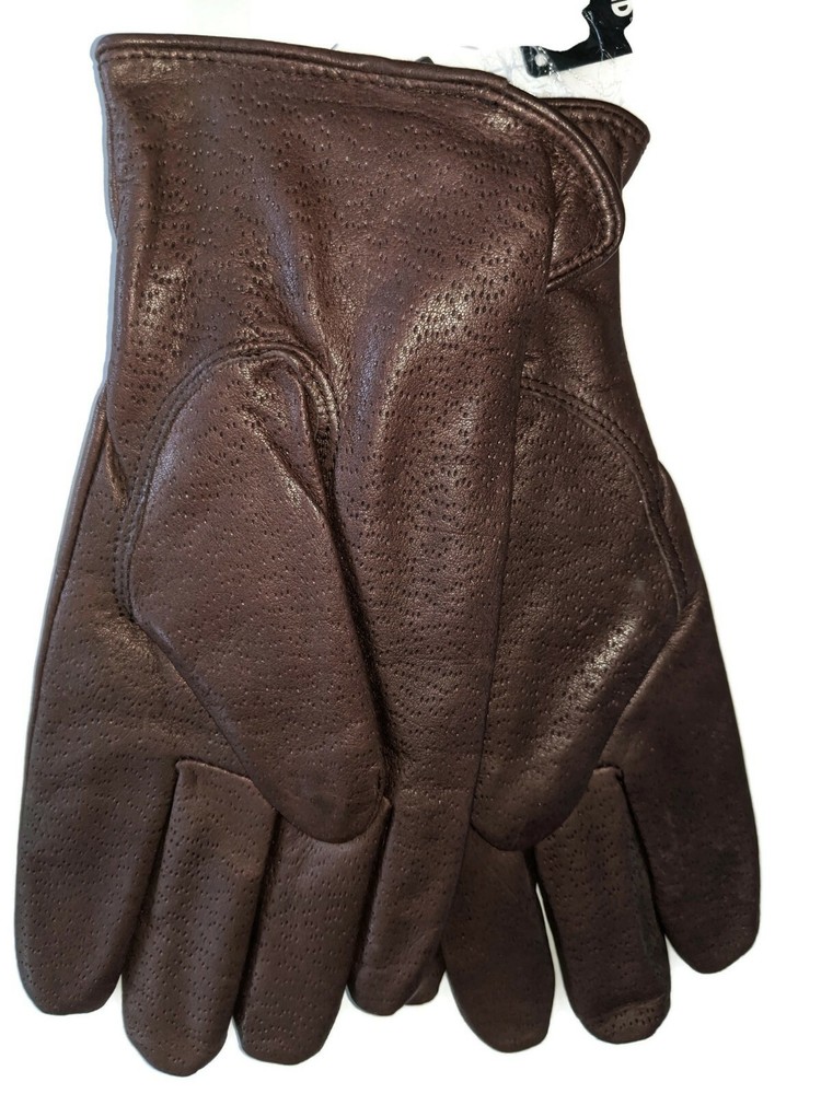 Men's Genuine Leather Thinsulate Gloves, Brown, Small