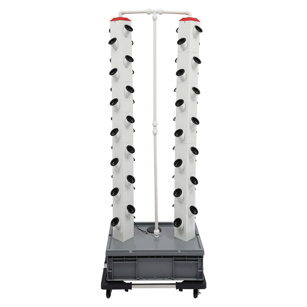 Vertical 56-Pots Hydroponics Tower Set Hydroponic Growing System Home Gardening