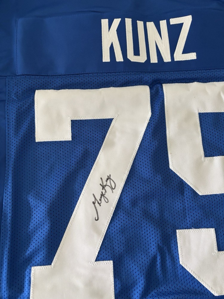 Colts George Kunz signed Jersey W/COA