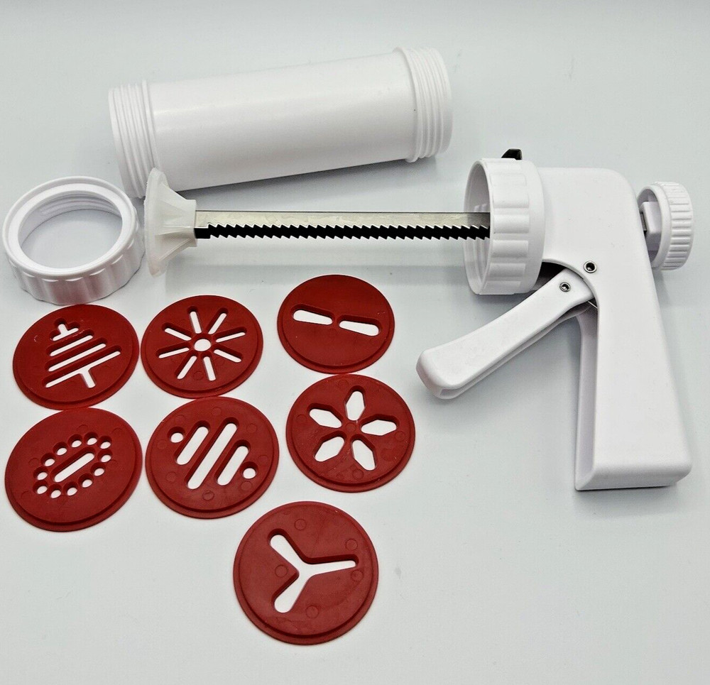Cookie Press Wilton Red Discs Holiday Baking Cookie Exchange