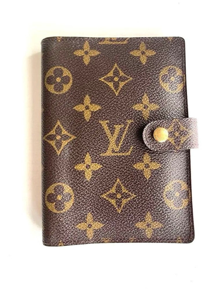 Louis Vuitton Monogram Notebook Cover Monogram Design Excellent Condition