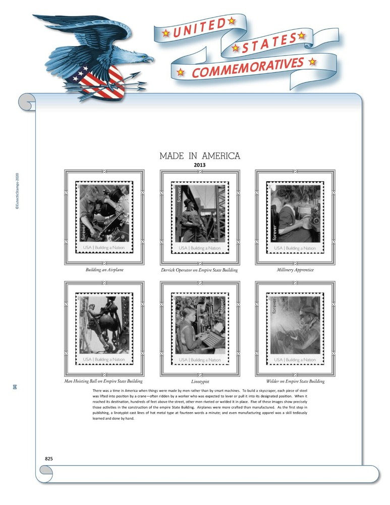 2013 U.S. Commemorative Singles COMPLETE Supplement (White Ace Alternative)