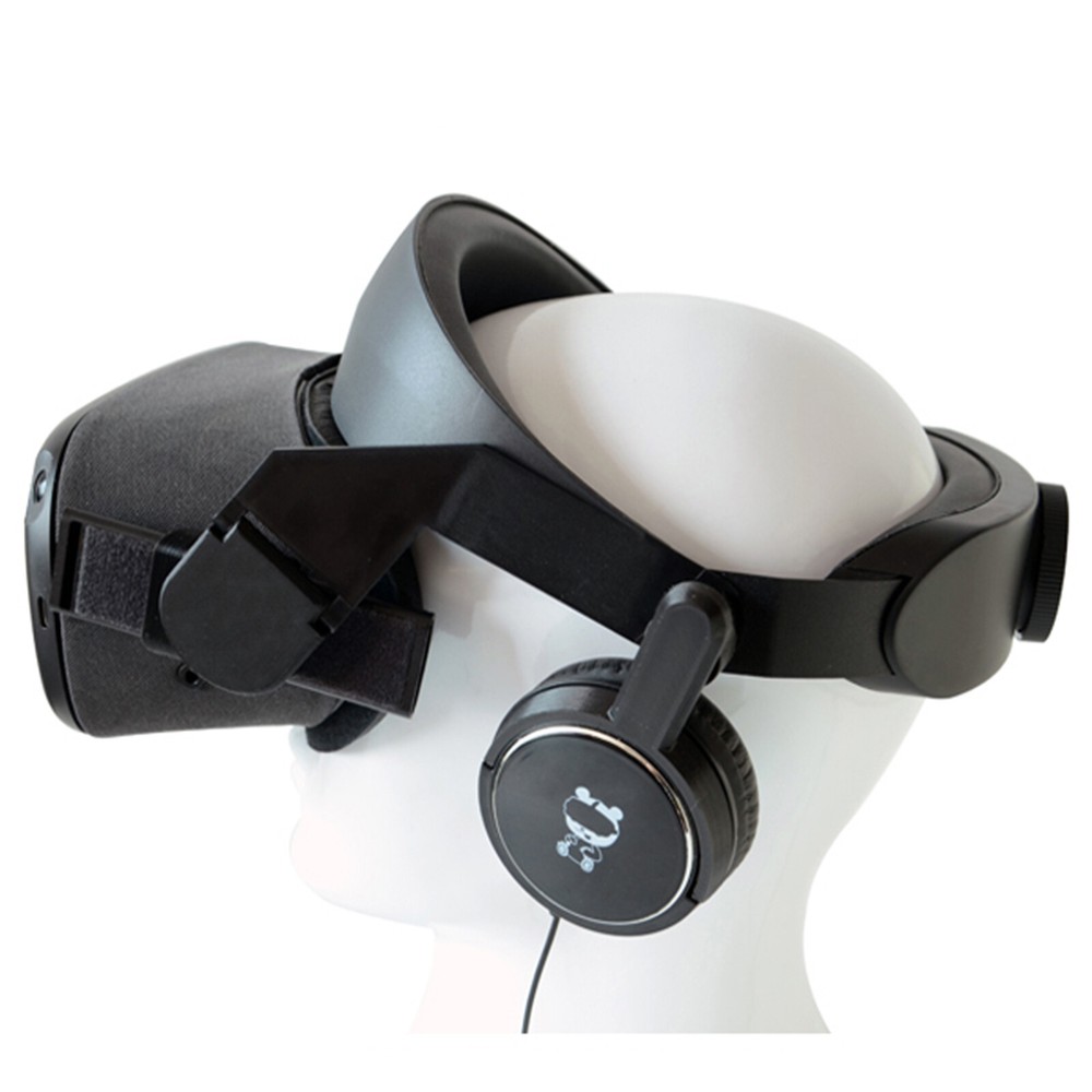 Adjustable Headband Head Strap with Headphone for /// Quest VR Headset HYA