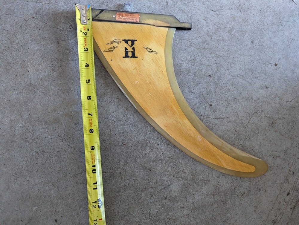 Surfboard Fin Wingnut Longboard 10" Ash Wood