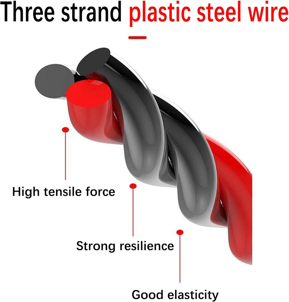 16.4Ft/5M Fish Tape Wire Puller - 6Mm PET Electrical Cable Snake Tool Kit for th