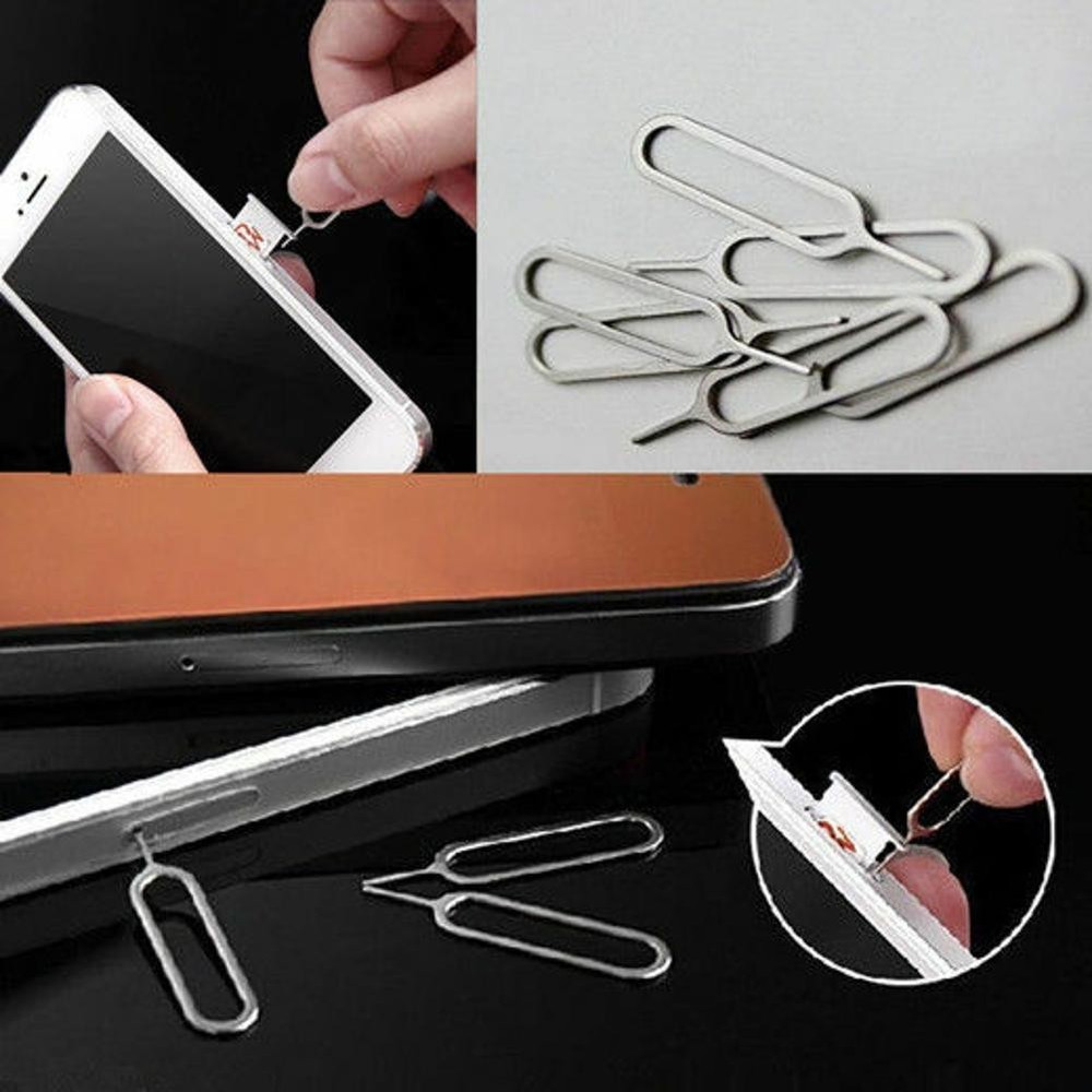 100Pcs SIM Card Tray Removal Eject Needle Ejector Pin Useful Tools For Phone E