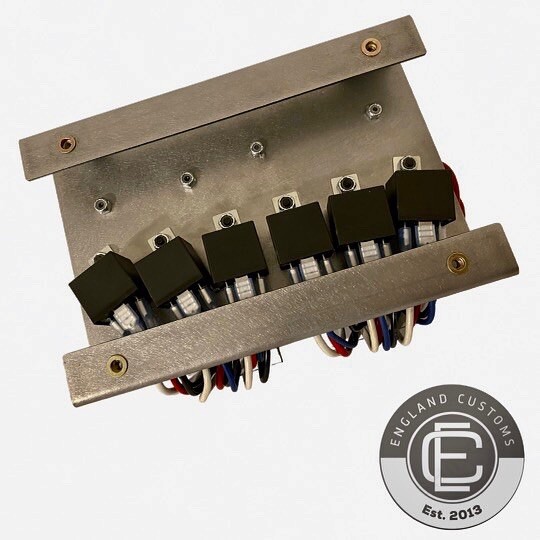 Race car relay panel 6 Relays