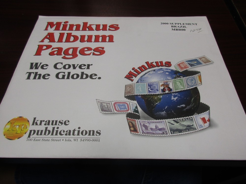 "MINKUS" ALBUM PAGES  2000  SUPPLEMENT BRAZIL   W/FREE SHP.