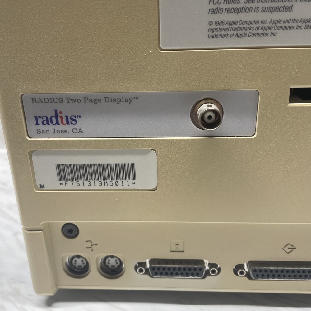 Macintosh SE 1986 Apple 800k Untested As Is