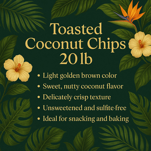LD Carlson Toasted Coconut Chips 20 lb