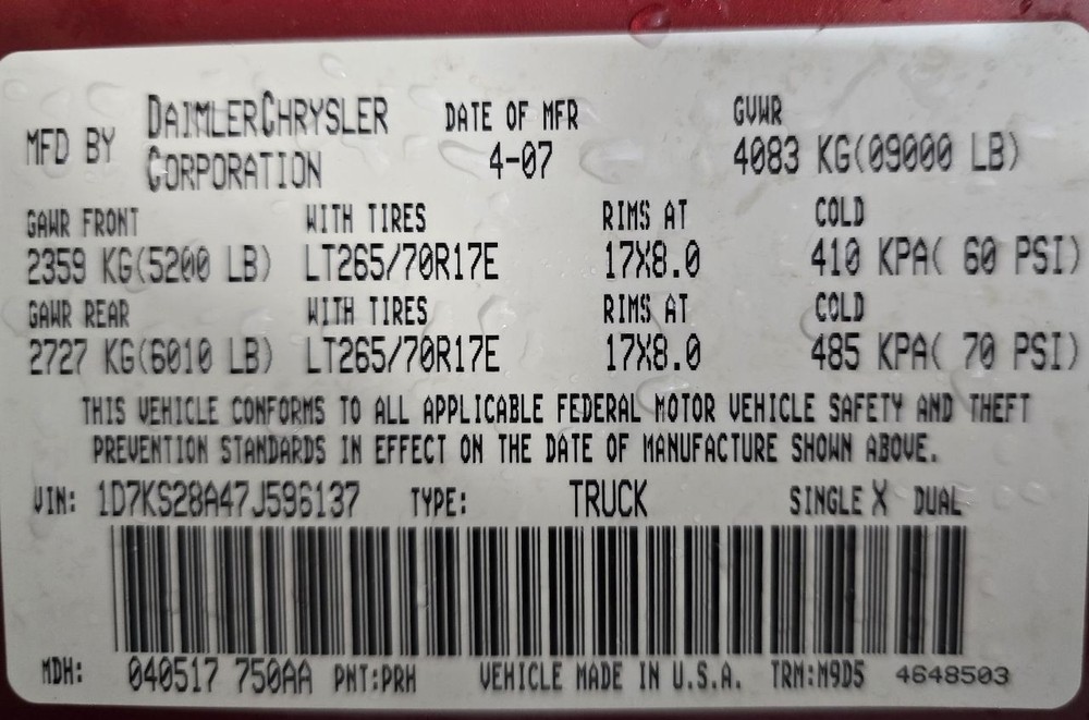 RAM2500 2007 Accessory Holders 625539