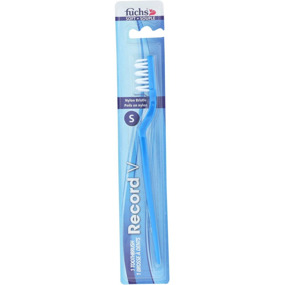 Fuchs Record V Soft Nylon Bristle Toothbrush 3 Pack