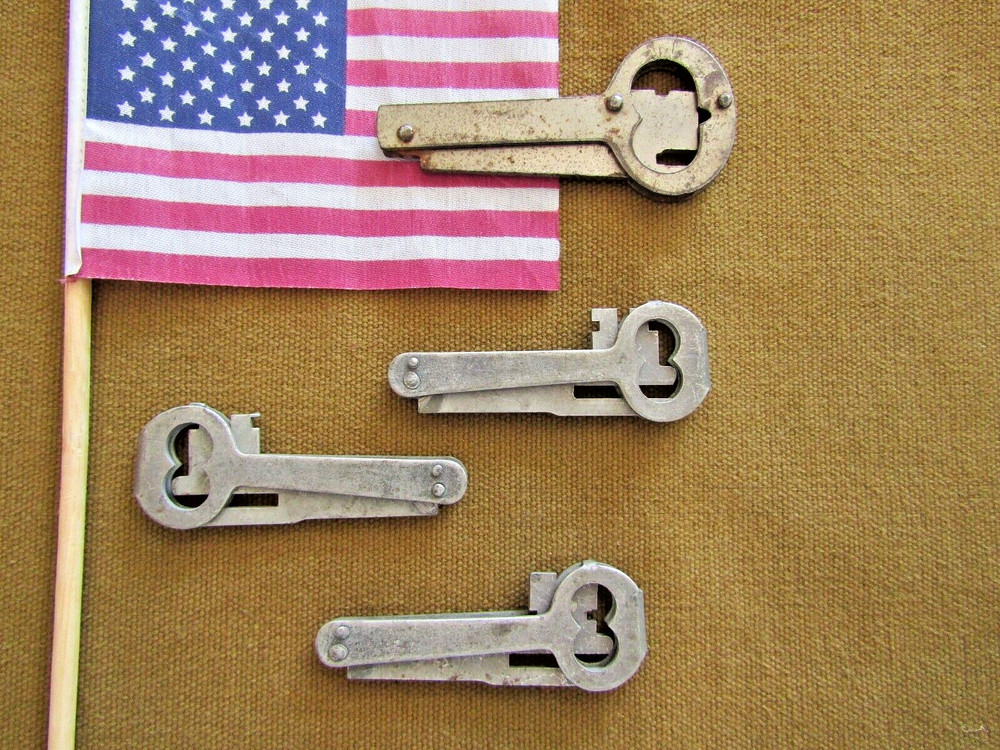antique folding skeleton keys, "Church Keys."