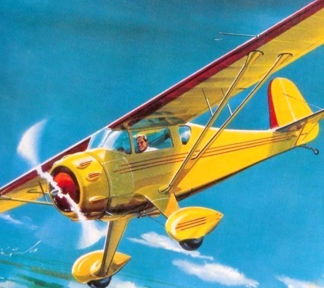 Eagle Models MONOCOUPE PLAN + PARTS PATTERNS to a 40" FF or RC Model Airplane