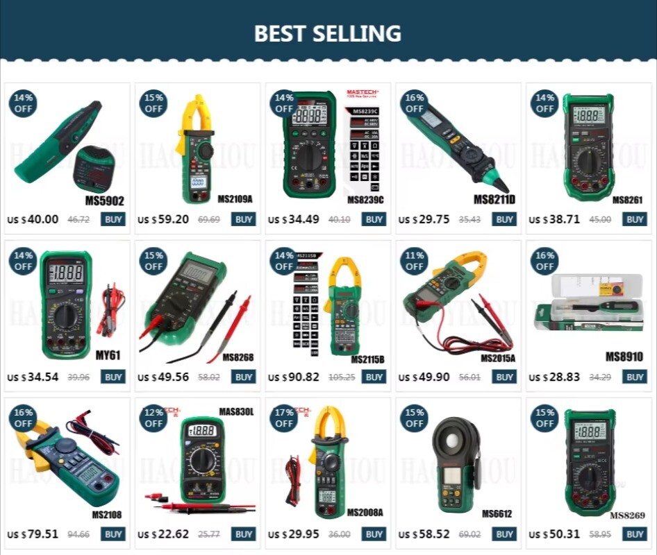 MS8910 Smart SMD RC Resistance Capacitance Diode Tester LCD Display Multi Meter