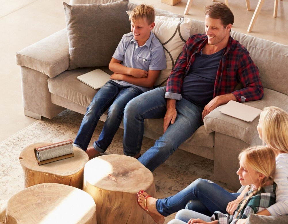 Owlee Scroll Premium Portable Bluetooth Wireless Speaker With Leather and Case