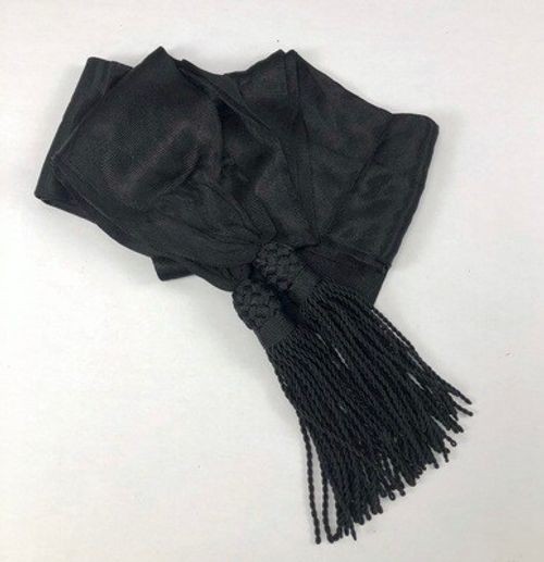 Black Silk Sash - Civil War Chaplains Sash
