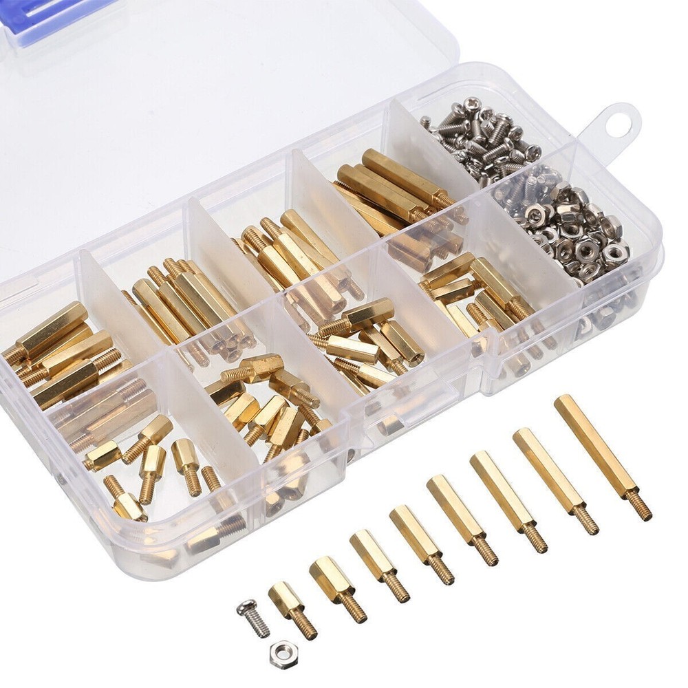 Durable Stainless Brass Screws Kit M2.5 M3 Nuts for Raspberry Pi 4 Model B/3B+