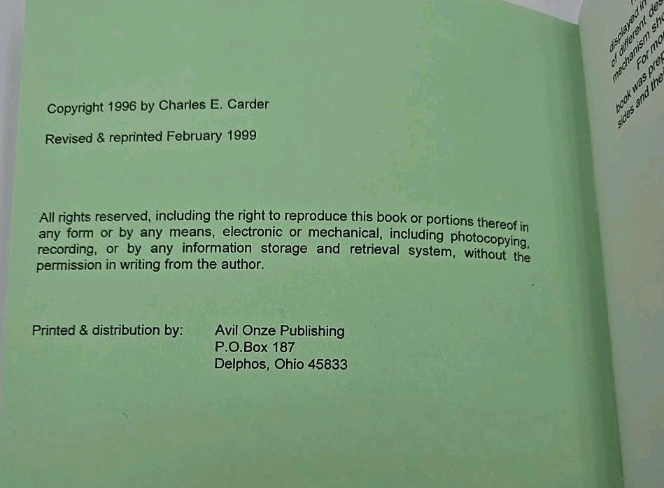 Recognizing Side by Side Shotguns Charles Carder Booklet