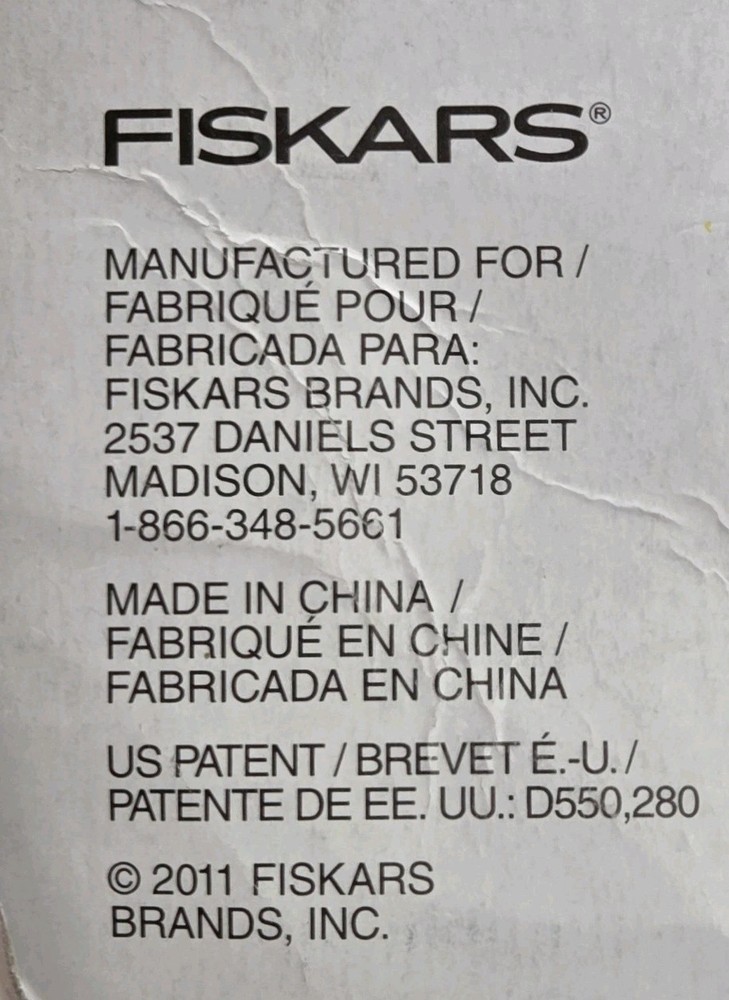 Fiskars Compact Stamp Press 3" x 5" 129580-1001 Grid Lines