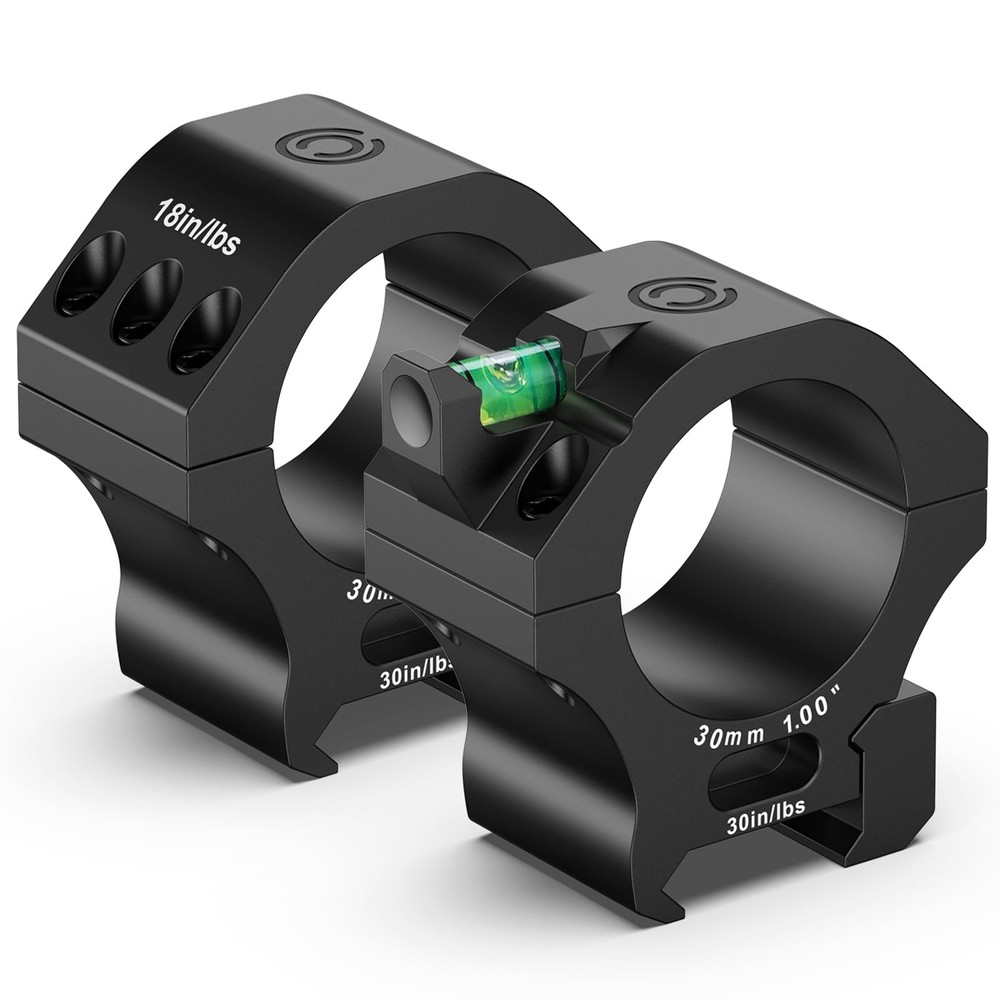 CVLIFE 30mm Scope Rings - Precision Medium Profile Mount Medium, Black