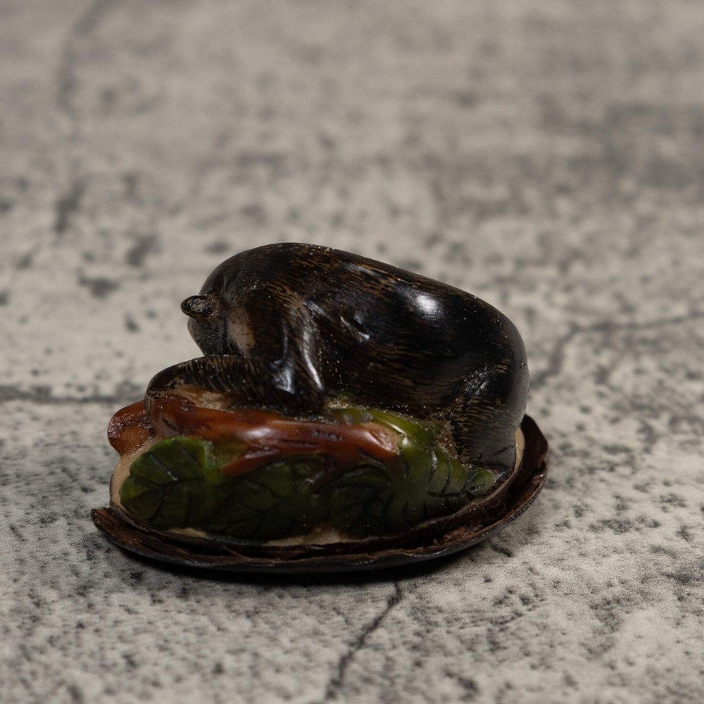 Rainforest Coatimundi Tagua Carving
