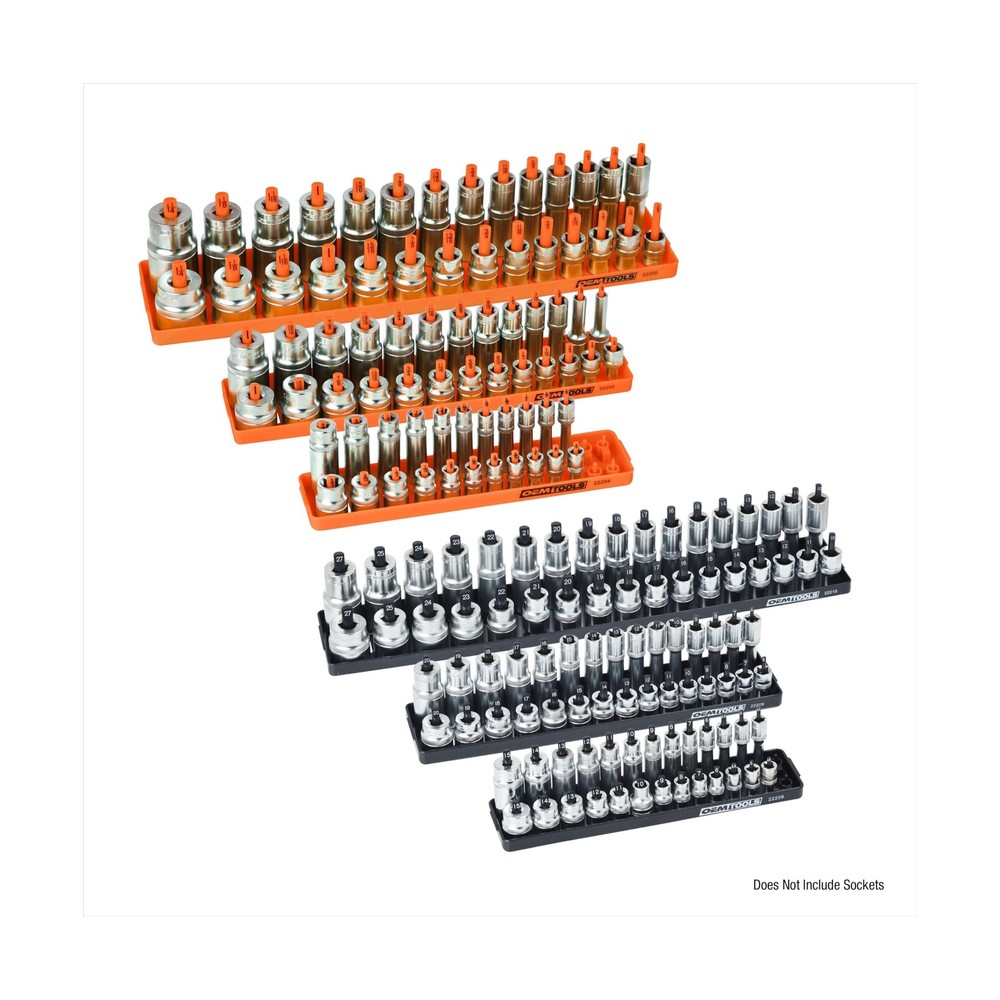 OEMTOOLS 22418 Socket Organizer Set, 6-Piece Holder Set Include... FAST USA SHIP