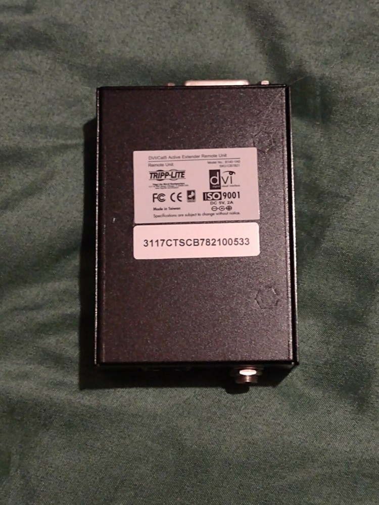 New Tripp Lite DVI Over Cat5 Extender Active Remote Unit Model B140-1A0