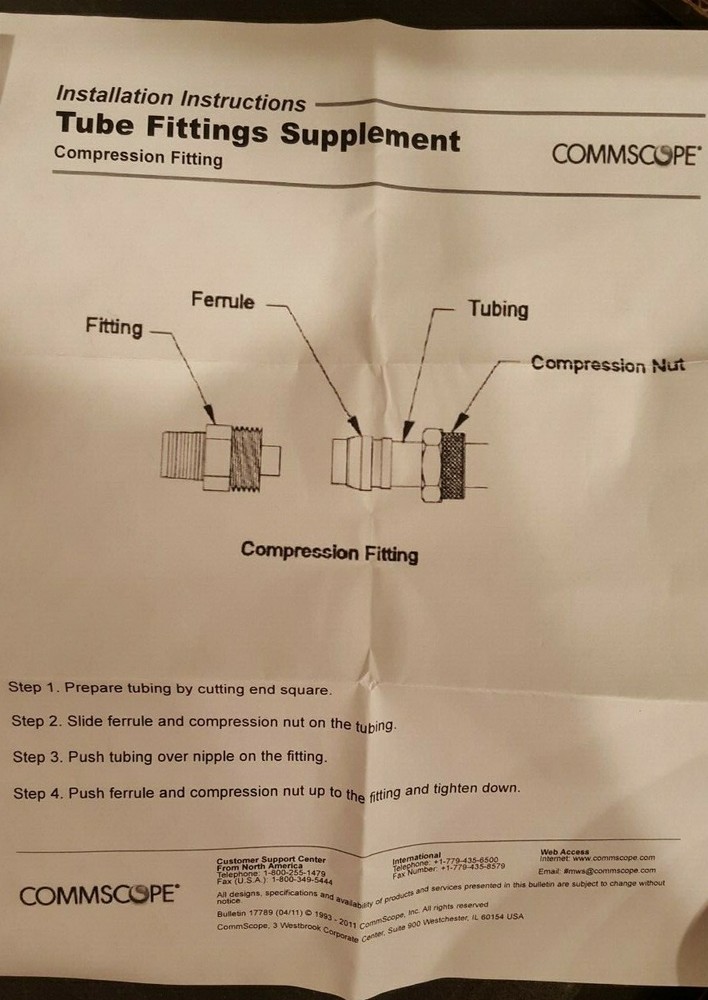 Andrew Solutions CommScope low pressure sensor Switch #31618-1 NEW
