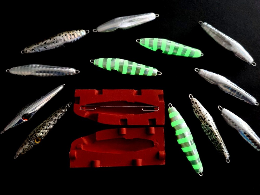40 g / 1.5 oz Flat Fall Jig Mold