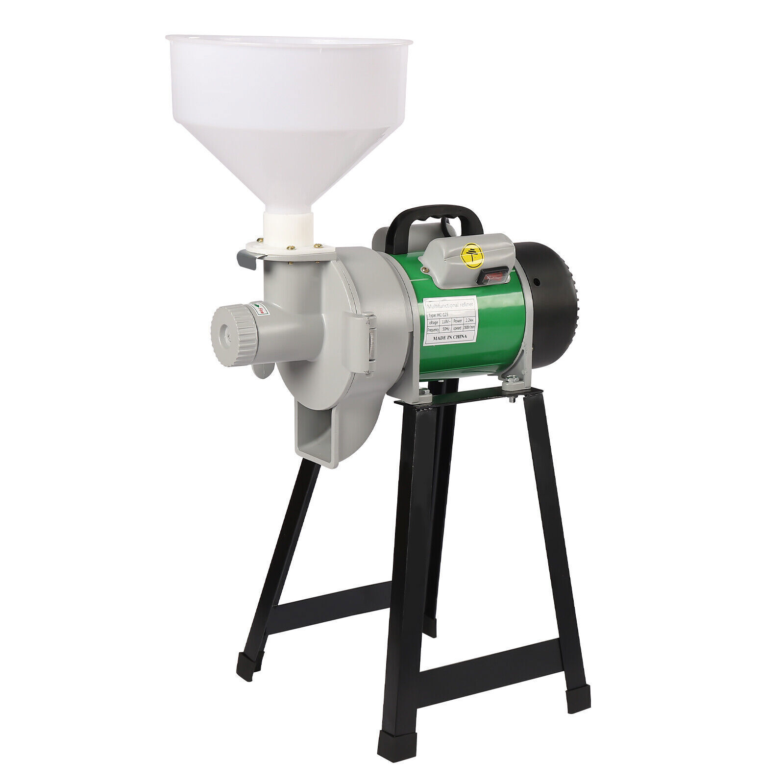 Electric Grinder Mill Grain Corn Wheat Feed/Flour Dry Wet Cereal Machine +Funnel