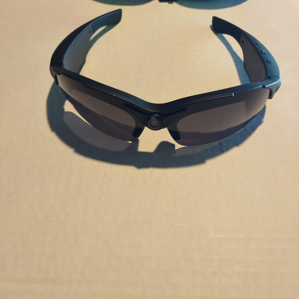 ProVision Smart Sunglasses W/ Built-In HD Camera & Bluetooth Black Frame UV Prot