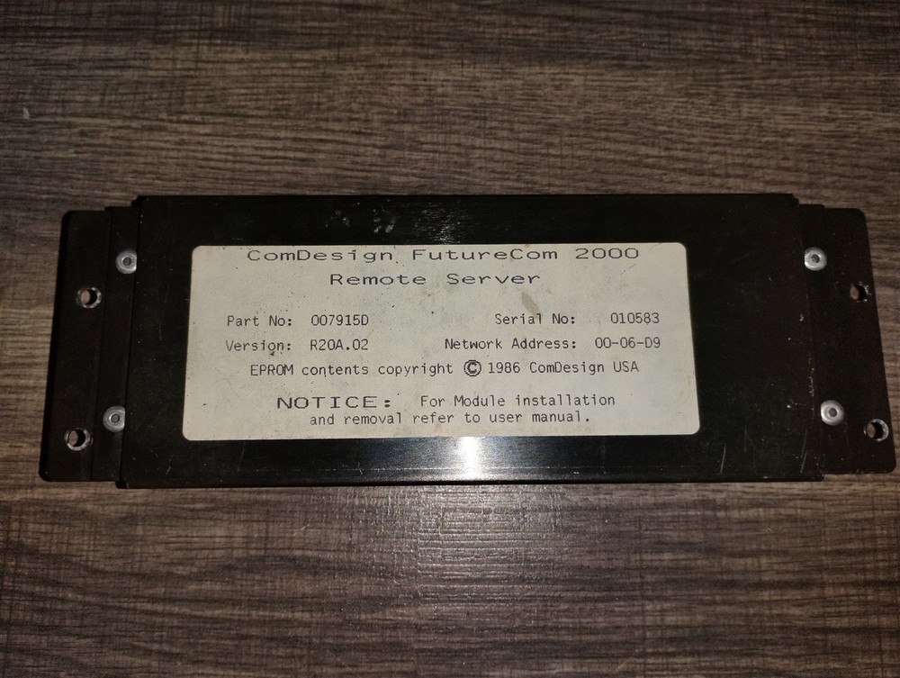 ComDesign FutureCom 2000 Remote Server Module 1984/1986 Circuit Board With EPROM