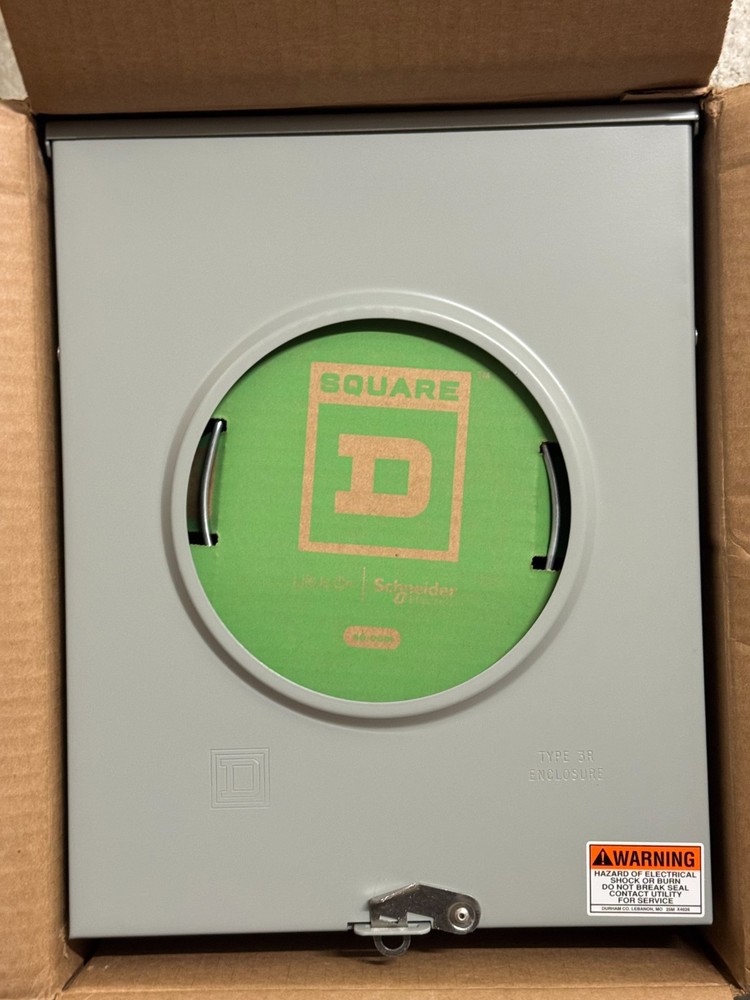 Square D UHTRS212B 200A Ringless Bypass Overhead or Underground Meter Socket