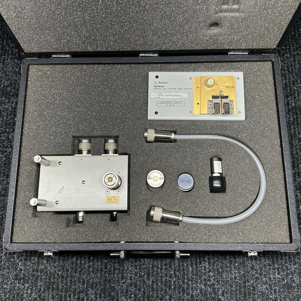 Agilent HP 43961A RF Impedance Test Kit with Case - UNTESTED, Complete Kit