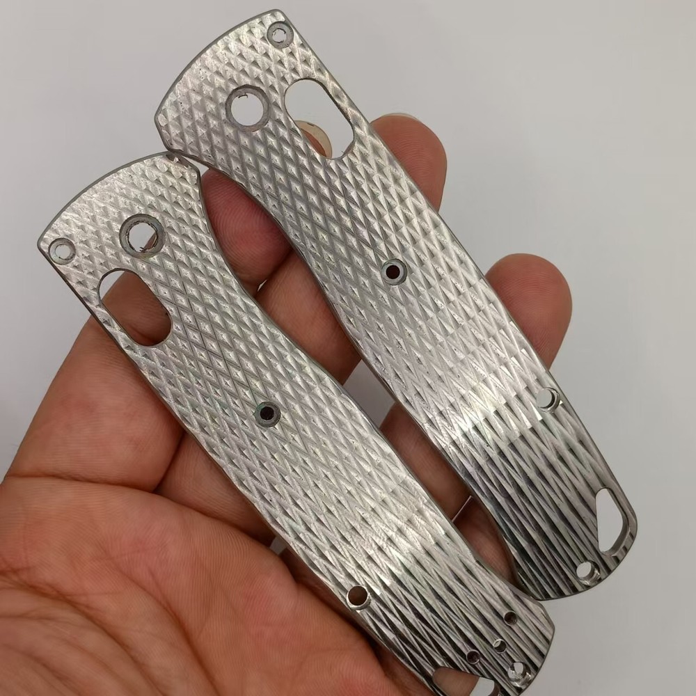 1 Pair Custom Made TC4 Handle Scales for Benchmade Bugout 535