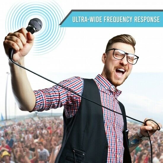 NEW Pyle PDMICKT34 Dynamic Microphone Kit (3) Professional Handheld Mics