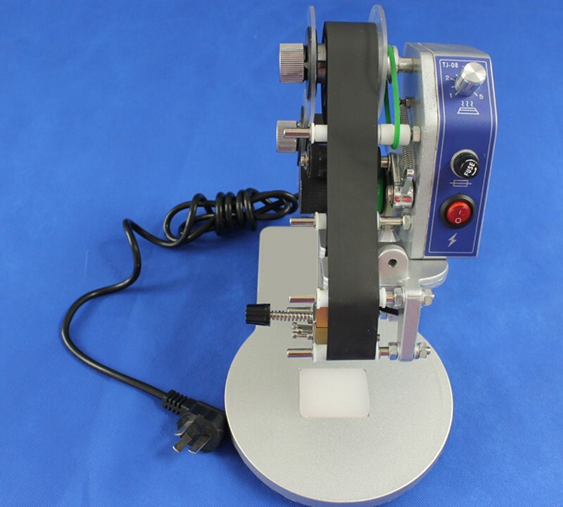 110V 40W Hand Press Ribbon Coding Machine for Packaging Material Coding