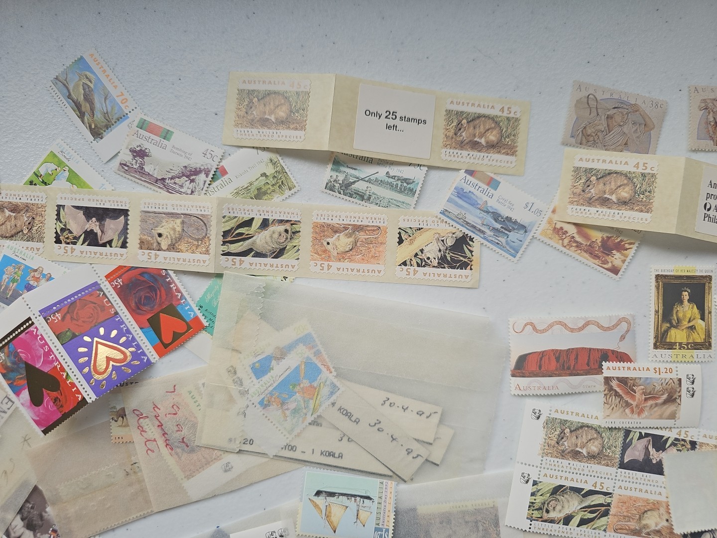 Collection Of Australia Mint Stamps MNH Values For 30c To $2