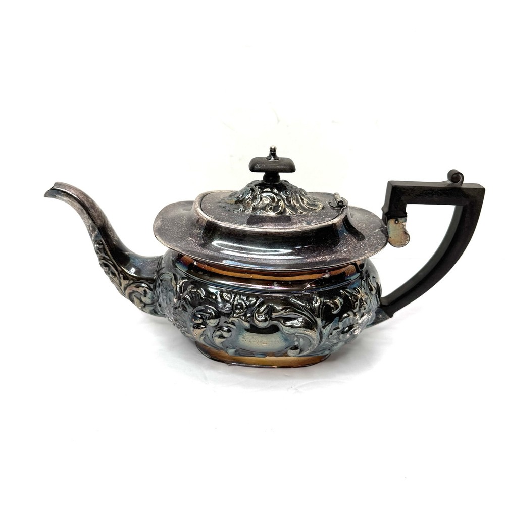 4 pcs Vintage Sheffield Fluted Coffee Tea SET silver plate England EPNS