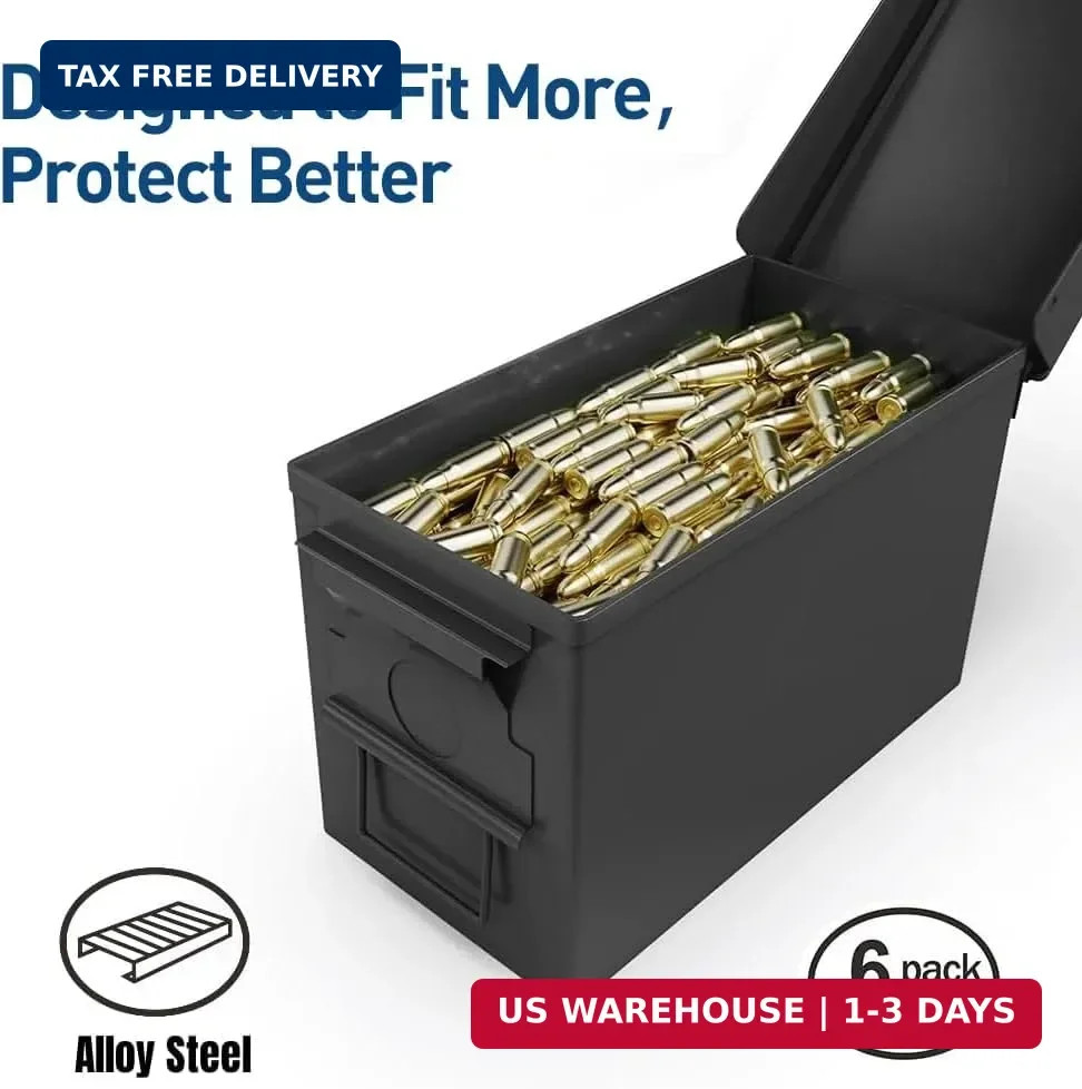 HARDROCK Metal Ammo Can, Ammo Box