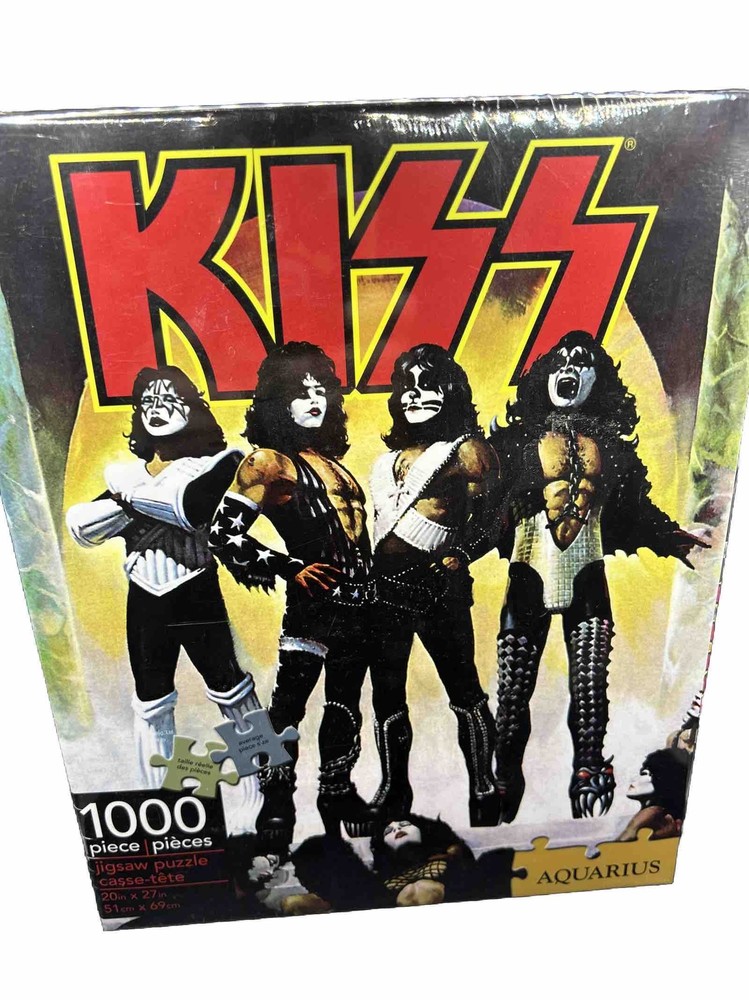 KISS Love Gun Puzzle, 1000 Pieces, 20" x 27" New Sealed In Box, 2013 Aquarius.
