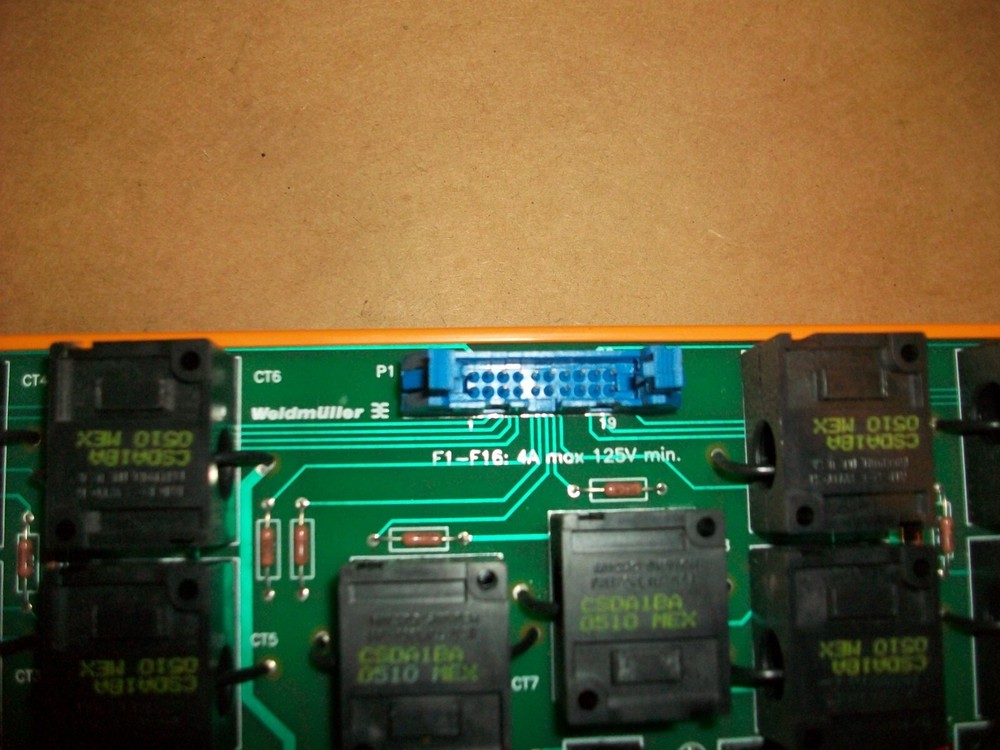 Weidmuller998618-67 Current Transformer Board 16 pt USED