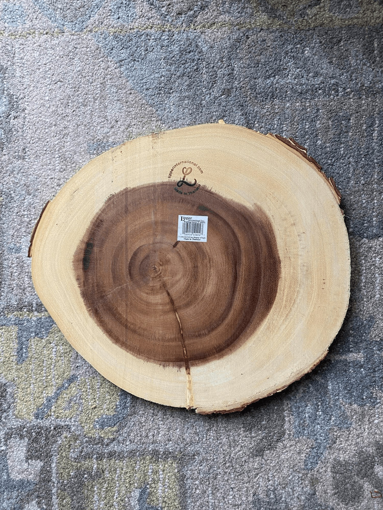 Lipper Wood Tree Stump Center Piece