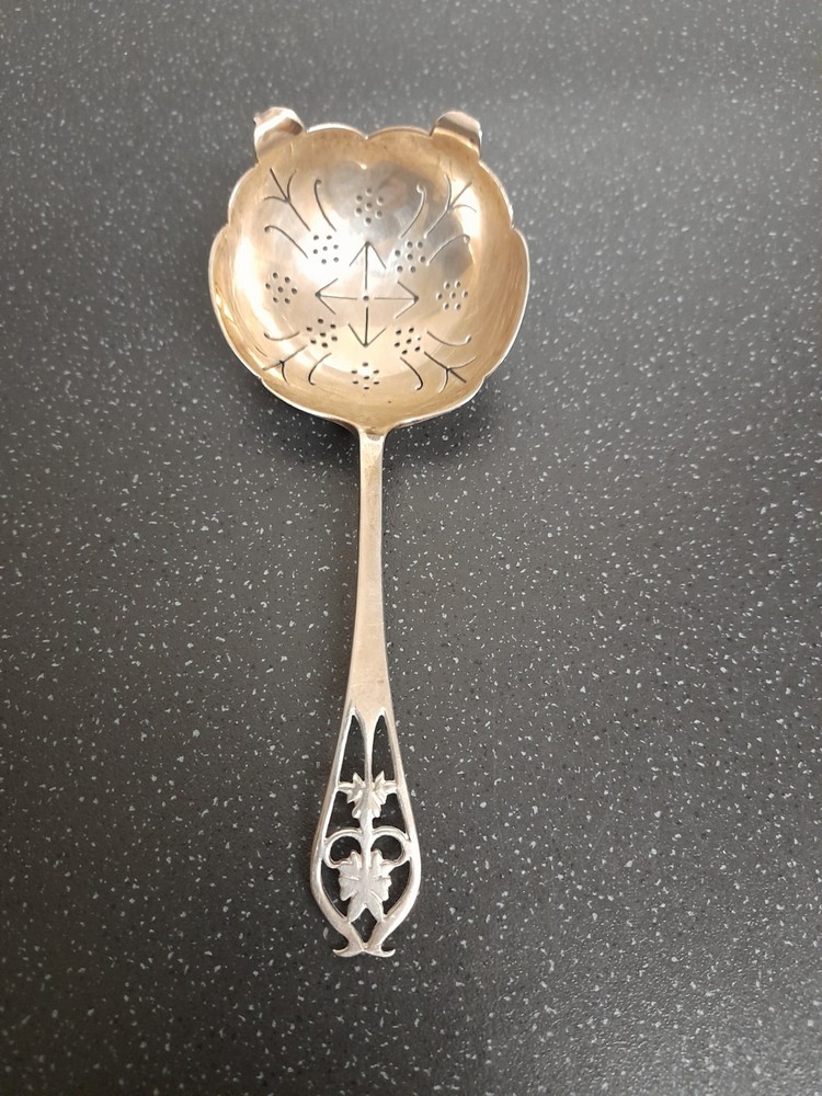 Silver Tea Strainer Fully Hallmarked Sterling Silver