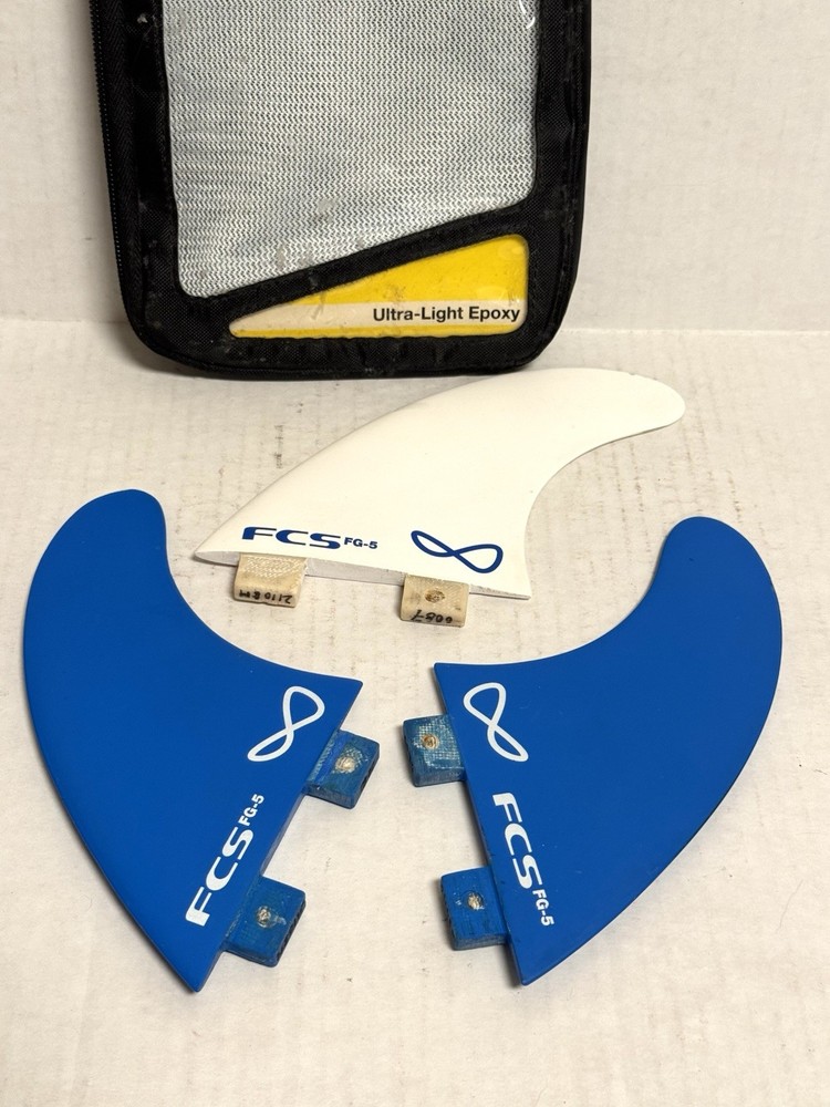 FCS FG-5 ULTRA LIGHT EPOXY SURFBOARD FIN SET