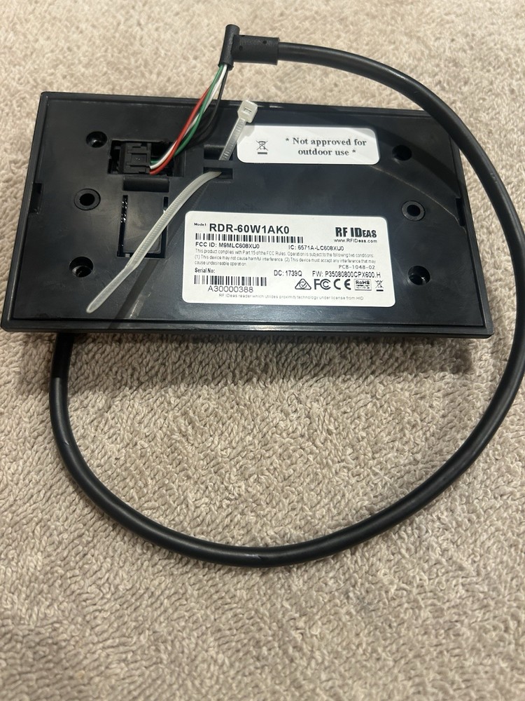RF IDeas RDR-60W1AKO RFID Reader USB, RDR-RF Ideas Card Reader Access Device